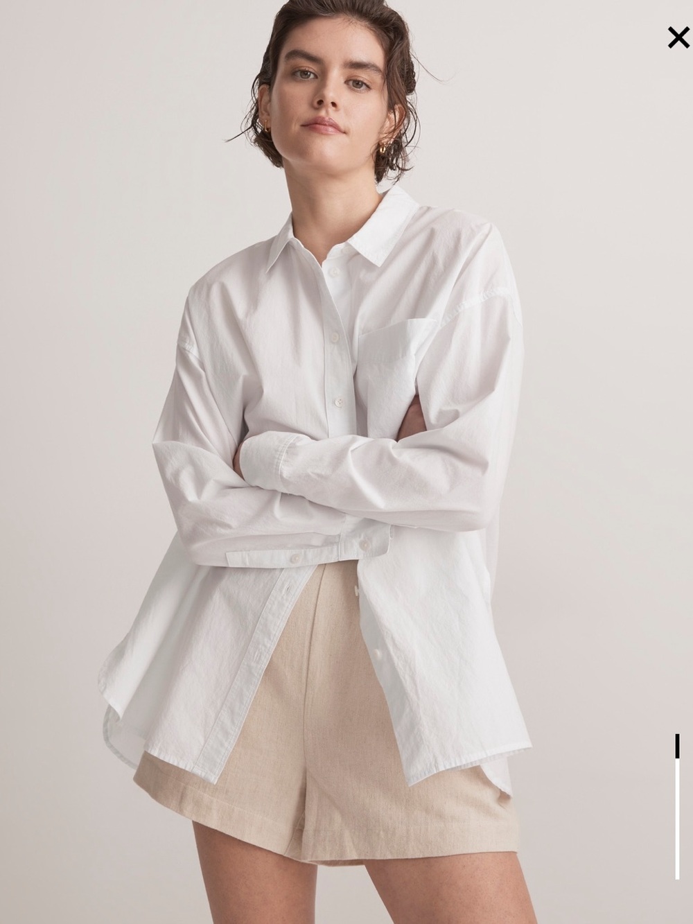 Madewell Signature Poplin Oversized Shirt